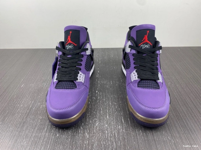 Cheap Husky Jordan (Friends Scott 766296 Travis Family) and 4 Purple Retro LN4 0726